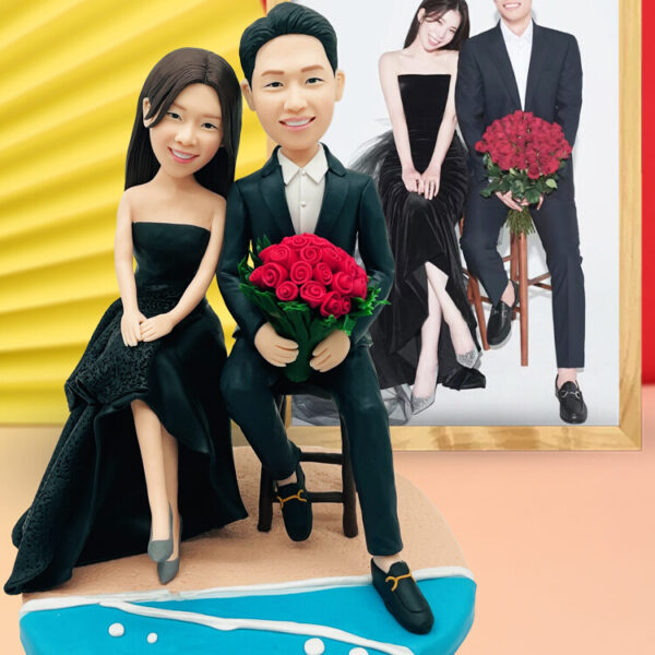 Soft ceramic doll custom clay figure live doll photo pinch portrait wax clay figure gift